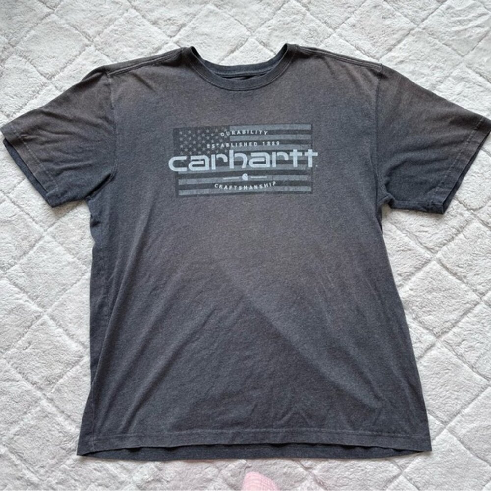 Carhartt | Relaxed Fit Lubbock Flag Graphic Short Sleeve T-Shirt | Size Large - Picture 2 of 11